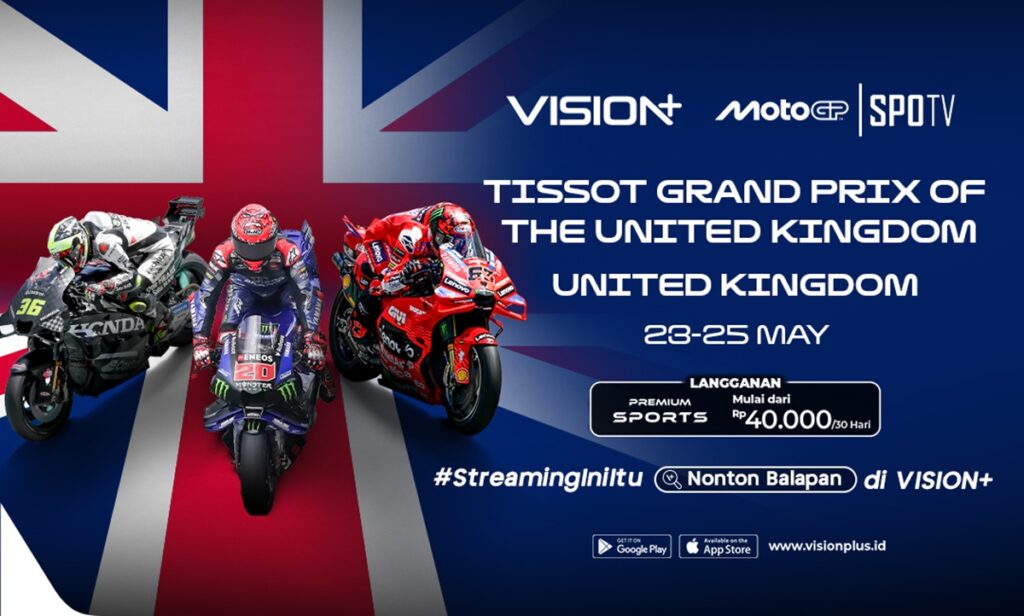 Platform Resmi Live Streaming MotoGP Inggris 2025